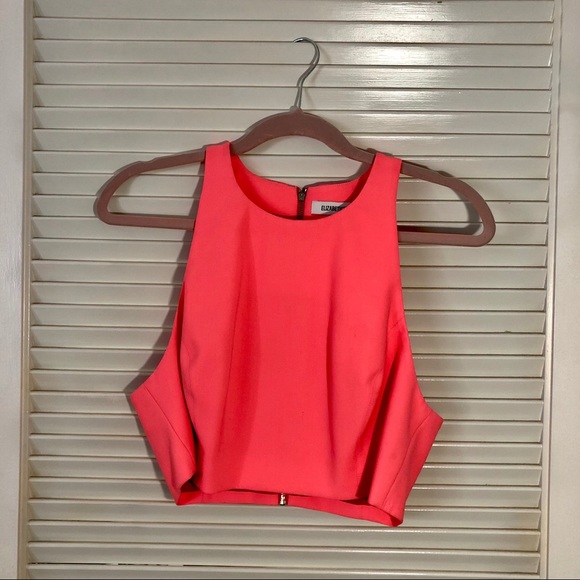 ELIZABETH AND JAMES Upton Sleeveless Crop Pink Top - Picture 2 of 11